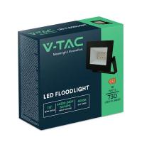 V-TAC VT-44012 FARO LED 10W ULTRASOTTILE BIANCO NATURALE E-SERIES 2 SMD NERO LED23972 1
