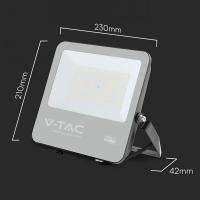 V-TAC VT-44101 FARO LED SLIM NERO 100W BIANCO FREDDO CHIP CREE 135LM/W IP65 LED232196 2