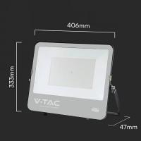 V-TAC VT-44201 FARO LED SLIM NERO 200W BIANCO FREDDO CHIP CREE 135LM/W IP65 CAVO 1 MT LED232216 2