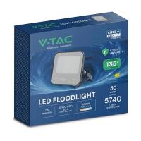 V-TAC VT-4455  FARO LED SLIM NERO 50W BIANCO NATURALE CHIP CREE 135LM/W IP65 LED232166 1