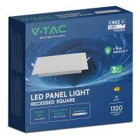 V-TAC VT-61012CCT MINI PANNELLO 12W 3 IN 1 QUADRATO INCASSO CREE CHIP IP20 LED104836 2