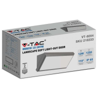 V-TAC VT-8054 LAMPADA LED 12W BIANCO NATURALE CORPO GRIGIO CHIARO IP65 LED218234 2