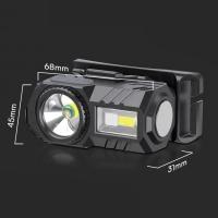 V-TAC VT-9902 TORCIA A LED 3W + RGB LED BATTERIA RICARICABILE DA TESTA LED23339 1