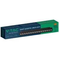 V-TAC VT-3614 LAMPADA LED BINARIO MAGNETICA 14W NERA 3IN1 COMPATIBILE AMAZON ALEXA GOOGLE HOME LED6884 1