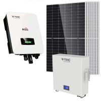 V-TAC SOLAR VT-410KIT-328-36A-5A KIT FOTOVOLTAICO 3KW MONOFASE TIER INVERTER AFORE V-TAC 3,6KW ACCUMULO 5,12KW LEDKIT410T-36A-5-GREY-NQ 0