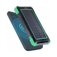 V-TAC VT-11111  POWER BANK WIRELESS E SOLARE 10000MAH NERO LED7835 2