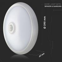 V-TAC VT-13 PLAFONIERA LED 12W FREDDA CON SENSORE IR CHIP SAMSUNG IP20 LED809 1