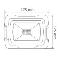 V-TAC VT-10-R FARO LED 10W BIANCO FREDDO CON BATTERIA RICARICABILE E CHIP SAMSUNG IP44 LED503 1
