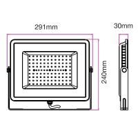 V-TAC VT-100 FARO LED 100W BIANCO CALDO  BIANCO CHIP SAMSUNG LED21415 1