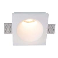 V-TAC VT-11009 PORTALAMPADA SPOT GU10 INCASSO QUADRATO IN GESSO BIANCO LED6772 1