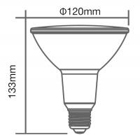 V-TAC VT-1227 LAMPADINA LED E27 PAR38 IP65 17W BLU LED92066 1