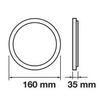 V-TAC VT-1415RD MINI PANNEL SUPERFICIALE 15W BIANCO NATURALE TONDO LED4810 1