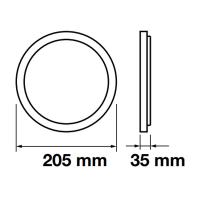 V-TAC VT-1422RD MINI PANNEL SUPERFICIALE 22W BIANCO NATURALE TONDO LED4816 1