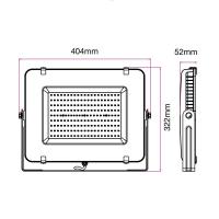 V-TAC VT-150 FARO LED 150W BIANCO NATURALE NERO CHIP SAMSUNG LED476 1
