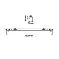 V-TAC VT-170 PLAFONIERA LED 70W NATURALE 150CM 8400LM CHIP SAMSUNG IP65 LED21676 1