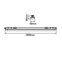V-TAC VT-180 PLAFONIERA LED 60W NATURALE 1800CM CHIP SAMSUNG LED680 1