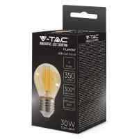 V-TAC VT-1957 LAMPADINA LED E27 4W FIL. AMBRA BIANCO CALDO A BULBO LED217100 2