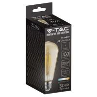 V-TAC VT-1964 LAMPADINA LED E27 FILAMENTO 4W BIANCO CALDO AMBRA LED214361 2