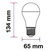 V-TAC VT-2017 LAMPADINA LED E27 A65 17W BIANCO NATURALE 200 GRADI  LED4457