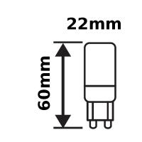 V-TAC VT-2175D LAMPADINA LED G9 5W BIANCO NATURALE DIMMERABILE LED7430 1