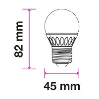 V-TAC VT-2256 LAMPADINA LED E27 5,5W BIANCO CALDO 6 PEZZI LED2730 1