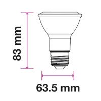 V-TAC VT-220 LAMPADINA LED E27 PAR20 7W BIANCO CALDO CHIP SAMSUNG LED147 1
