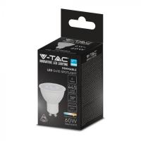 V-TAC VT-227D LAMP. LED GU10 6W 38 GRADI BIANCO CALDO DIMMERABILE C.SAMSUNG LED21195 2