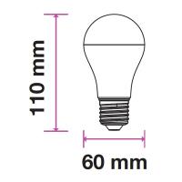 V-TAC VT-2307 LAMPADINA LED E27 6,5W BIANCO CALDO 200 GRADI 160 LUMENWATT LED2806 2