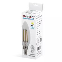 V-TAC VT-2327 LAMPADINA LED E14 6W FILAMENTO BIANCO NATURALE A CANDELA 130 LUMENWATT LED2849 1