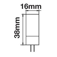 V-TAC VT-234 LAMPADINA LED G4 3,5W BIANCO CALDO CHIP SAMSUNG LED131 1