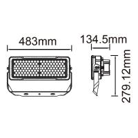 V-TAC VT-253D FARO LED 250W NATURALE NERO DIMMERABILE 60 GRADI C. SAMSUNG LED494 1