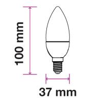 V-TAC VT-255 LAMP. LED E14 4,5W BIANCO FREDDO A CANDELA CHIP SAMSUNG LED260 2
