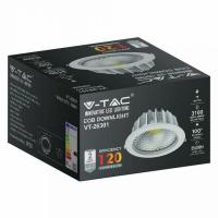 V-TAC VT-26301 FARETTO INCASSO 30W BIANCO FREDDO COB LED211278 2