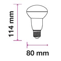 V-TAC VT-280 LAMPADINA LED E27 R80 10W BIANCO NATURALE CHIP SAMSUNG LED136