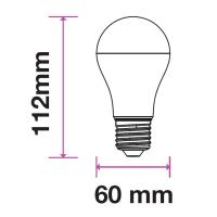 V-TAC VT-285 LAMPADINA LED E27 8,5W BIANCO CALDO CHIP SAMSUNG EQ 75W LED252 2