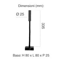 V-TAC VT-2903 LAMPADA LED PARETE 3W BIANCO CALDO NERA SNODATA IP20 LED211485 1