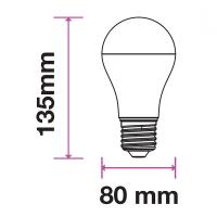 V-TAC VT-298 LAMPADINA LED E27 18W A80 BIANCO CALDO CHIP SAMSUNG LED126 1