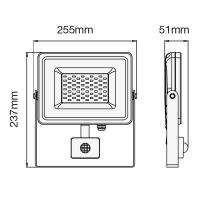 V-TAC VT-30-S FARO LED 30W NATURALE CON SENSORE MOVIMENTO BIANCO CHIP SAMS LED458 1