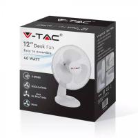 V-TAC VT-4012-3 VENTILATORE TAVOLO 34 CM BIANCO LED7924 1