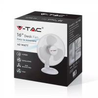 V-TAC VT-4012-3 VENTILATORE TAVOLO 41 CM BIANCO LED7925 1