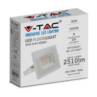 V-TAC VT-4031 FARO LED 30W ULTRASOTTILE BIANCO CALDO SMD BIANCO LED215955 2