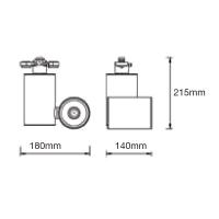 V-TAC VT-4635 LAMPADA LED TRACK 4 CONTATTI 30W CALDA BIANCO 24 GRADI LED1292 1