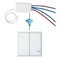 V-TAC VT-5132 PULSANTE 2 TASTI WIRELESS RADIO BIANCO  LED8461 1