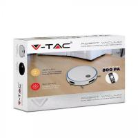 V-TAC VT-5522 ASPIRAPOLVERE CON TELECOMANDO 800PA BIANCO LED8660 2