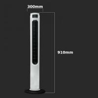 V-TAC VT-5566 VENTILATORE TOWER 55W CON DISPLAY E TELECOMANDO IR WIFI SMART LED7927 2