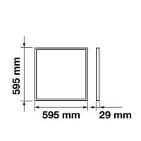 V-TAC VT-6142-1 PANNELLO LED 40W LED 600X600 NATURALE INCASSO E SUPERFICIE LED64511 1