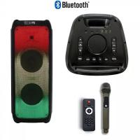 V-TAC VT-6310-2 SPEAKER 100W BLUETOOTH 2 WOOFER 25CM LED MULTICOLORE TROLLEY LED8982 0