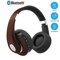 V-TAC VT-6322-A CUFFIA PADIGLIONE BLUETOOTH LUNGA DURATA MARRONE LED7732 0