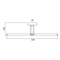 V-TAC VT-7012 LAMPADA LED SPECCHIO ORIENTABILE 13W BIANCO NATURALE CROMO IP20 LED213895 1