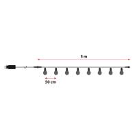 V-TAC VT-70510 CATENA PARTY 5W 10 LAMPADE LED MULTICOLORE 5 METRI  IP44 LED7435 1